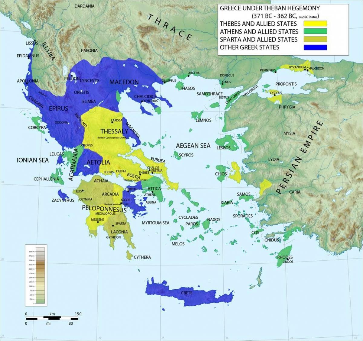 Սպարտա քարտ - քարտեզ Հունաստանի Սպարտա (Հարավային Եվրոպա - Եվրոպա)