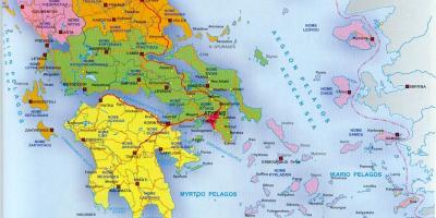 Հունաստանը քարտեզի վրա