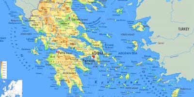 Հունական կղզիներ քարտեզ