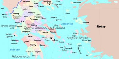 Հունաստանը կղզիներ քարտեզ